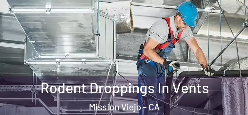  Rodent Droppings In Vents Mission Viejo - CA